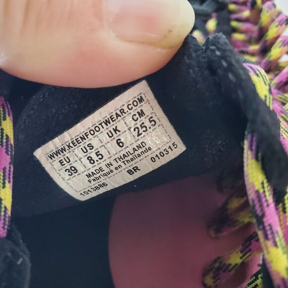 Keen Uneek Womens Size 8.5 Rope Sandals Pink Black Hiking Camping Fishing *flaw - Picture 5 of 7
